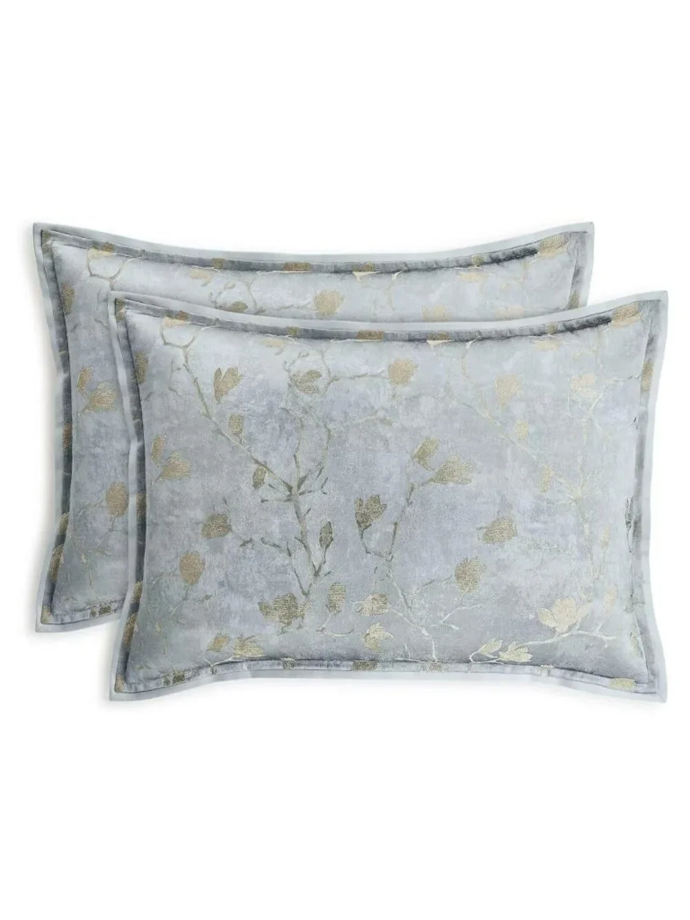Hotel Collection Sakura Blossom Comforter Set King Slate Blue New $625